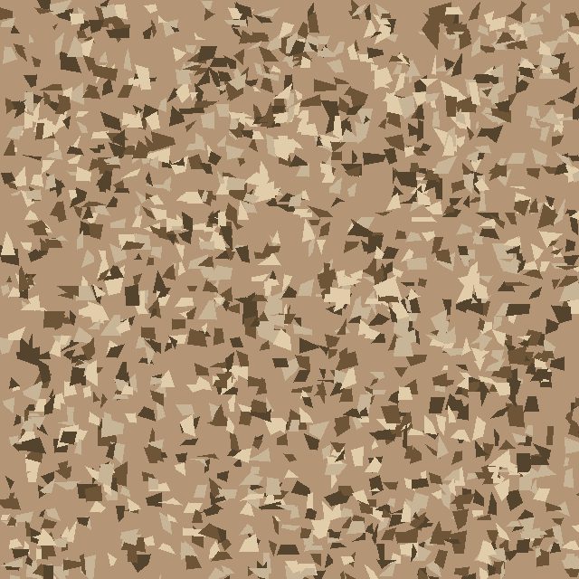 Cabin Fever flake blend — warm tan and beige chips