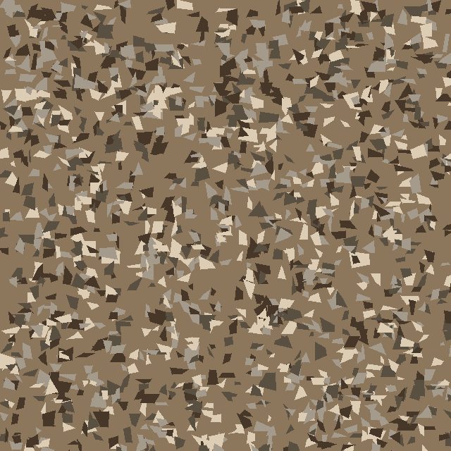 Creekbed flake blend — warm brown with cream chips