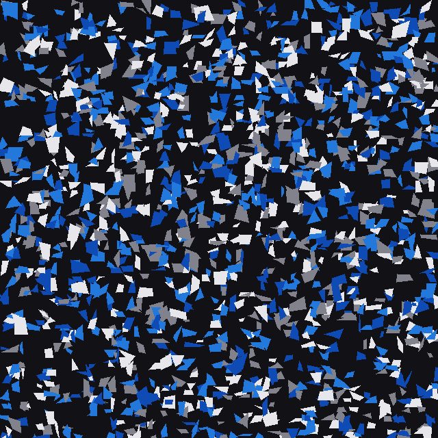 Orbit flake blend — black with cobalt blue chips