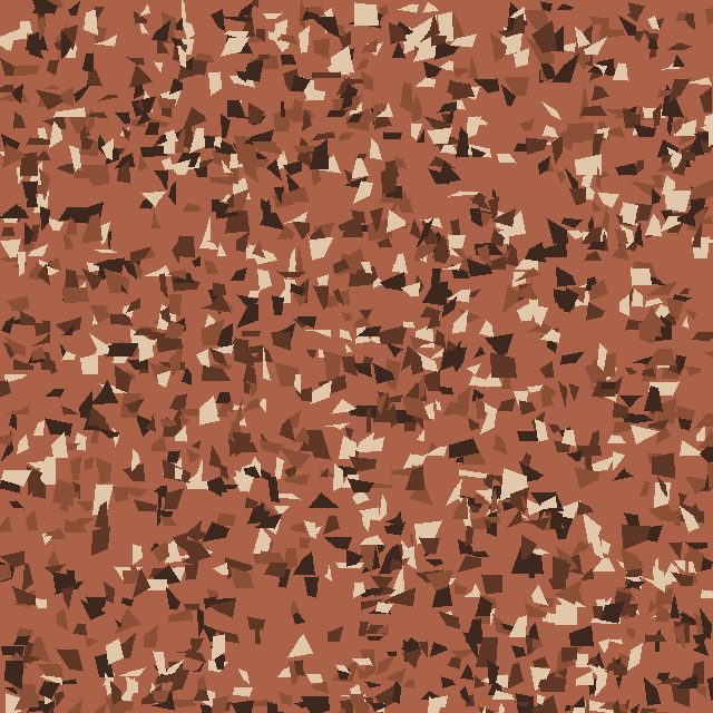 Outback flake blend — terracotta with brown and cream chips